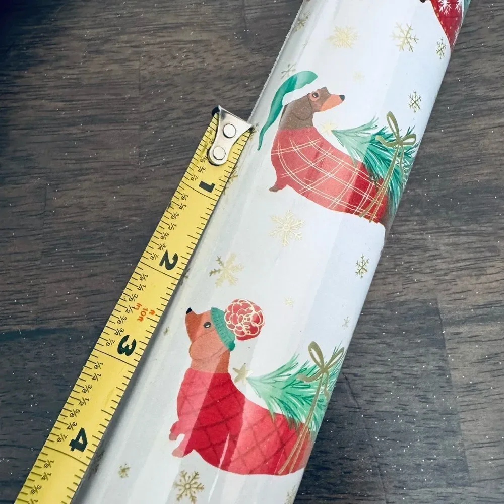 Dachshund Sweater Dog Print Holiday Gift Wrap Wrapping Paper Roll